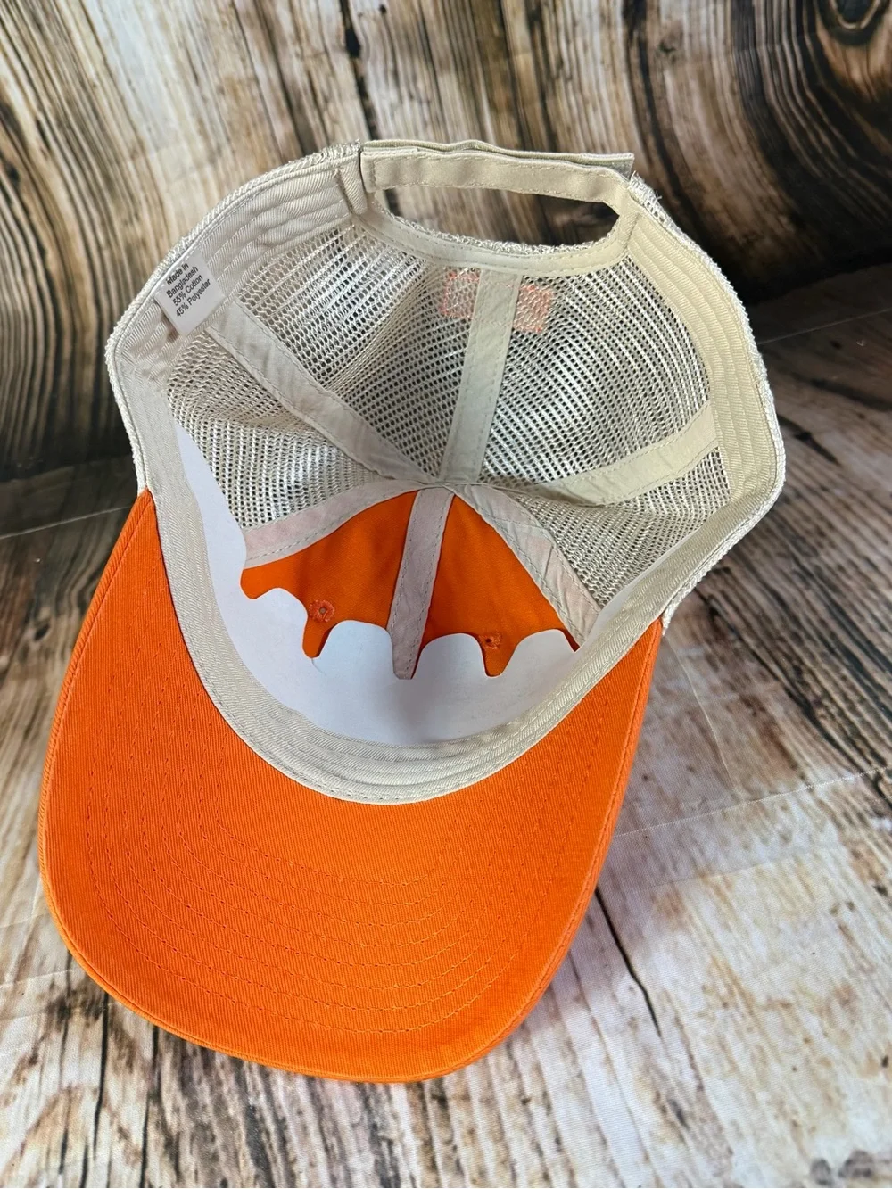 New STIHL Chainsaw Patch Strapback Adjustable Hat Mesh Trucker Orange White Cap